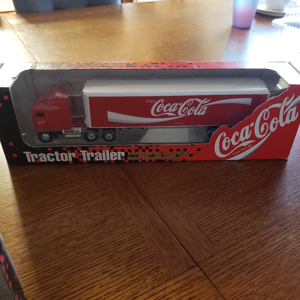 Coca cola tractor trailer